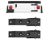 Gelacie Tailgate Door Hinge Set Compatible with 1997-2006 Jeep Wrangler TJ Models Tail Gate Hinge Rear Door Mounting Bracket Steel Powder Coated Black
