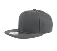 Gelante Snapback Hats for Men - Flat Bill Brim Baseball Cap Hat - Plain Blank Adjustable, Dark Grey, One size