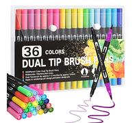 Gelanty Colouring Pens, 36 Dual Brush Felt Tip Pen for Writing, Drawing, Sketching, Calligraphy, Coloring Book, Card Making for Children and Adults