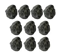 GeLaozee 10PCS Raw Magnetic Lodestone Specimens - Natural Magnetic Rock for Science Education, Collection & Craft Projects