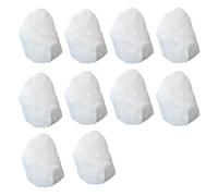 GeLaozee 10PCS White Marble Specimens - Natural Calcite Rock for Decor, Sculpture & Geology Collection