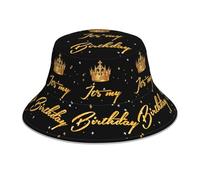 Gelasgo It’s My Birthday Bucket Hat for Women Men,Funny Birthday Hat for Party Celebration,Packable Sun Bucket Hat Fisherman Cap for Beach Travel Outdoor
