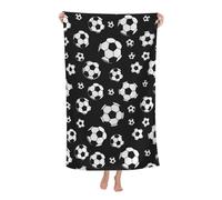 Gelasgo Soccer Microfibre Beach Towel - 60"x30" Large Lightweight Soft Quick-Dry Towel for Adults, Ultra Absorbent & Dual-Sided Sand Free - Perfect for Beach, Pool, Travel & Cozy Blanket