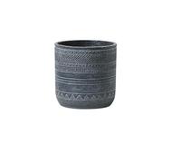 GELASIGE Flower Pots Simple Cement Flower Pot Straight Square Succulent Indoor Cement Flower Pot With Holes Outdoor Flower Pots
