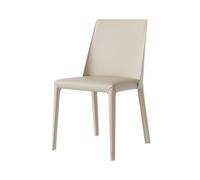 GELASIGE Office Chair Cream Style Saddle Leather Dining Chair Home Light Luxury Minimalist Backrest Dining Chair Modern Simple Comfortable Chair Home Office Desk Chairs