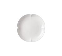 GELASIGE Plates 10-inch Hotel Kitchen Tableware Chinese Special-Shaped Cold Dish Display Plate Restaurant Club Pure White Ceramic Irregular Dinnerware Plates(10 in)