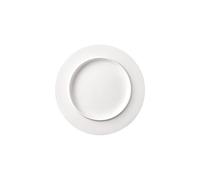 GELASIGE Plates 11-inch White Ceramic Hotel Kitchen Tableware Round Display Plate Special Creative Dish Club Cold Dinnerware Plates(11 in)