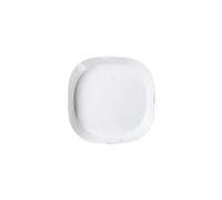 GELASIGE Plates 9-inch White Ceramic Hotel Kitchen Tableware Blue and Rounded Corner Origami Flat Plate Display Cold Dish Club Special Creative Dinnerware Plates(11 in)