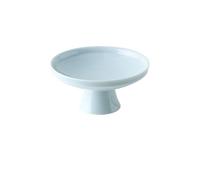 GELASIGE Plates Chinese Zen Tea Ceremony Ceramic Tea Tray Household Offering Tray High Foot Fruit Snack Tray Dessert Tribute Tray Tea Tray Dinnerware Plates(E)