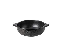 GELASIGE Plates Stone Patterned Ceramic Bowl Double Ear Soup Bowl Large Capacity Noodle Bowl Salad Bowls Frosted Cuisine Tableware Dinnerware Plates(B,M)