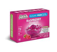 Gelatin Free Jel Dessert, Sugar Free, Raspberry, 0.7 oz (20 g), Natural Simply Delish