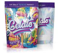 Gelato - 100 x Aluminium Foil lined Mylar bags, Ziplock Storage Pouches, Baggies, Food or Craft Use (9.8cm x 13cm)