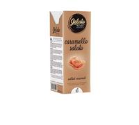 Gelato 4ever Salted Caramel Ice Cream Italian Gelato UHT mix Ready-To-Use with any ice cream machine at home or professional - perfect for Ninja CREAMi