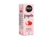 Gelato 4ever Strawberry (Fragola) Vegan Ice Cream Italian Gelato UHT 1Lt mix Ready-To-Use with any ice cream machine - perfect for Ninja CREAMi