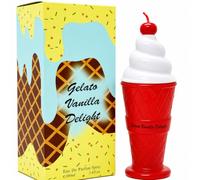 Gelato Vanilla Delight EDP 100ml Ladies Cologne - Long Lasting Sweet Gourmand Perfume for Women with Strawberry, Whipped Cream & Marshmallow Notes - Cute Ice Cream Bottle Fragrance Gift for Girl