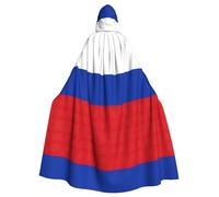 GELATU Russian Flag Hooded Cloak for Men & Women – Versatile Hooded Cloak Shawl, Perfect for Cosplay, Carnival & Fancy Dress Parties