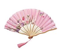 Gelb&Schwarz Rechargeable Handheld Fan Held Hand Paper Chinese Decor Fan Party Wedding Style Fan Folding Fans Desk Fan Silent