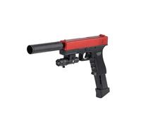 GelBall Blaster Electric with 30,000 Gel Balls & Safety Eyewear, Automatic Splatter Ball Rechargeable Outdoor Shooting Game for Teenagers and Adults Black&Red 14+