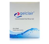 Gelclair Concentrated Oral Rinse, 21 Count x 15ml Sachets, Mucositis Relief, Mouthwash for Oropharyngeal Cavity, Single Dose Sachets for Oral Care, Helps Manage Symptoms of Mucositis