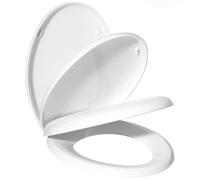 Gelco Design 702488 Toilet Seat Cover with Hidden Slow Close Mechanism White