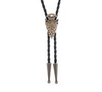 GelConnie Bolo Tie for Men Western Cowboy Necktie Texas Viking Style Tie Silver Native American Accessories Cowgirl Costume, Pl0180-gold, Medium