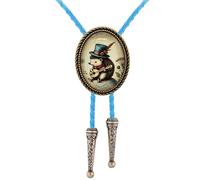 GelConnie Bolo Tie for Men Western Cowboy Necktie Texas Viking Style Tie Silver Native American Accessories Cowgirl Costume