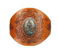 GelConnie Punk Leather Cuff Bracelet Adjustable Straps Wrap Bracelets Arm Armor Cuff Gothic Leather Wristbands for Men, Women, Adjustable, Leather, no gemstone