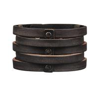 GelConnie Punk Leather Cuff Bracelet Adjustable Straps Wrap Bracelets Arm Armor Cuff Gothic Leather Wristbands for Men, Women, Adjustable, Leather, no gemstone