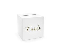 Geldbox na karty - lubne, pudeşko prezentowe, akcesoria weselne (zùoty)