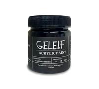 GELELF Acrylic Paints for Gel Plate Printing Perfect Transfer Acrylic Paint, Lamp Black, Opaque 280mL, 9.5-oz