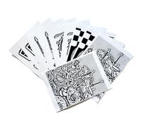 Gelelf Arts Image Transfer Sheets 30 Pcs 8" x 10" - Double Sided Image per Sheet for Gel Plate Monoprinting Arts Printmaking Supplies for Card Making, Scrapbooking, Journaling