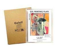 GELELF Gel Printing Plate No Aging & Bubbling Reusable Round Gel Plates for Monoprinting -Printmaking Art Supplies for Card Making, Book Press, Journaling, Scrapbooking (Circle 8" | 20.3 cm)