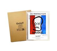 GELELF New Generation Gel Plates for Printing, Upgraded Formula Printing Plate for Gel Printing Art, A4 Gel Plate for Gel Monoprinting Kit, Printmaking Supplies, No Aging and Bubbling