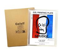 GELELF New Generation Gel Printing Plate, Upgraded Formula Printing Plate for Gel Printing Art, Gel Monoprinting Kit, Printmaking Supplies, No Aging and Bubbling(A3: 12" x 14")