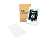 GELELF Upgraded Gel Printing Plate No Aging & Bubbling, Mini Size 3" x 5" Reusable Gel Plates for Monoprinting -Printmaking Art Supplies for Card Making, Book Press, Journaling, Scrapbooking