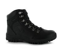 Gelert Kids Leather Walking Boots Metal D Rings Full Lace Up Outdoor Junior Boys Black UK 6.5 (40)