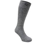 Gelert Mens Welly Socks Boot Warm Knitted Black Extra Long
