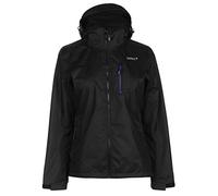 Gelert Womens Horizon Waterproof Jacket Coat Top Chin Guard Breathable Hooded Black/Gelert Purple 8 (XS)