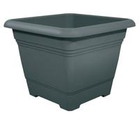 geli Thermo Plastic Nora Square Plastic Plant Pot Anthracite Size: 40 x 40 cm