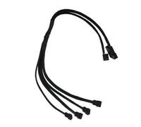 Gelid Solutions CA-PWM-03 Internal 0.43 m 4 x 4-pin PWM Black Electrical Cable (Male/Female, 4 x 4-pin PWM, 4-pin PWM + Molex (4-pin), Right, Right, Black)