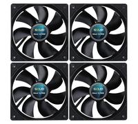 Gelid Solutions Silent 12 PWM Black 120mm Case Fan 1600 RPM 64.5 CFM 4-Pin Pack