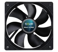Gelid Solutions Silent 12 PWM Black 120mm Case Fan 1600 RPM 64.5 CFM 4-Pin Pack