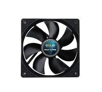 Gelid Solutions Silent 12 PWM Black Fan 120 mm CFM 54.9 Max dBA 32.1 Voltage (V) 12 Connector 3 Pin RPM 1200 120 x 120 x 25 mm Black