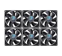 Gelid Solutions Silent 8 Black 80mm Case Fan 1600 RPM 21 CFM 18.9 dBA 3-Pin Pack