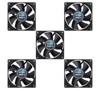 Gelid Solutions Silent 8 Black 80mm Case Fan 1600 RPM 21 CFM 18.9 dBA 3-Pin Pack
