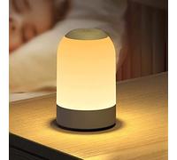 Gelielim Bedside Lamp, LED Night Light Touch Dimmable with 8 Colours and 1 Hour Timer, Baby Night Light USB Rechargeable, Nursing Light with Memory Function, Bedroom Living Room and Children's Room