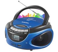Gelielim Portable CD Player Boombox with Bluetooth, AM/FM Radio, CD Boombox Support USB, SD, MMC Drive, Aux Input, Headphone Jack, Loud Volume Stereo Sound, LCD Display, Mains and Battery