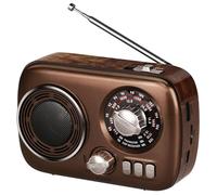 Gelielim Portable Radio Battery Powered, AM FM Shortwave Radio, Retro Bluetooth Radios, Rechargeable Battery/Solar Powered Radio, Excellent Reception for Outdoor & Indoor & Emergencies
