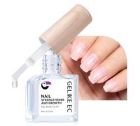 Gelike ec Nail Care Growth and Strengthener Treatment, Nail Polish Base Care for Smoothing, Extra Strong Nail Hardener Repairing Thin and Broken Nails, Clear Color 8ml