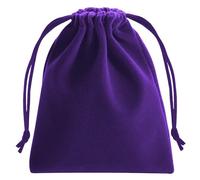 GELIMY 10PCS Soft Coloful Velvet Pouches Bag Jewellery Packing Drawstring Wedding Party Gift 5 Sizes (10X15CM, PURPLE)